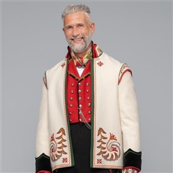 Bilde av Mannsbunad, Kvittrøye